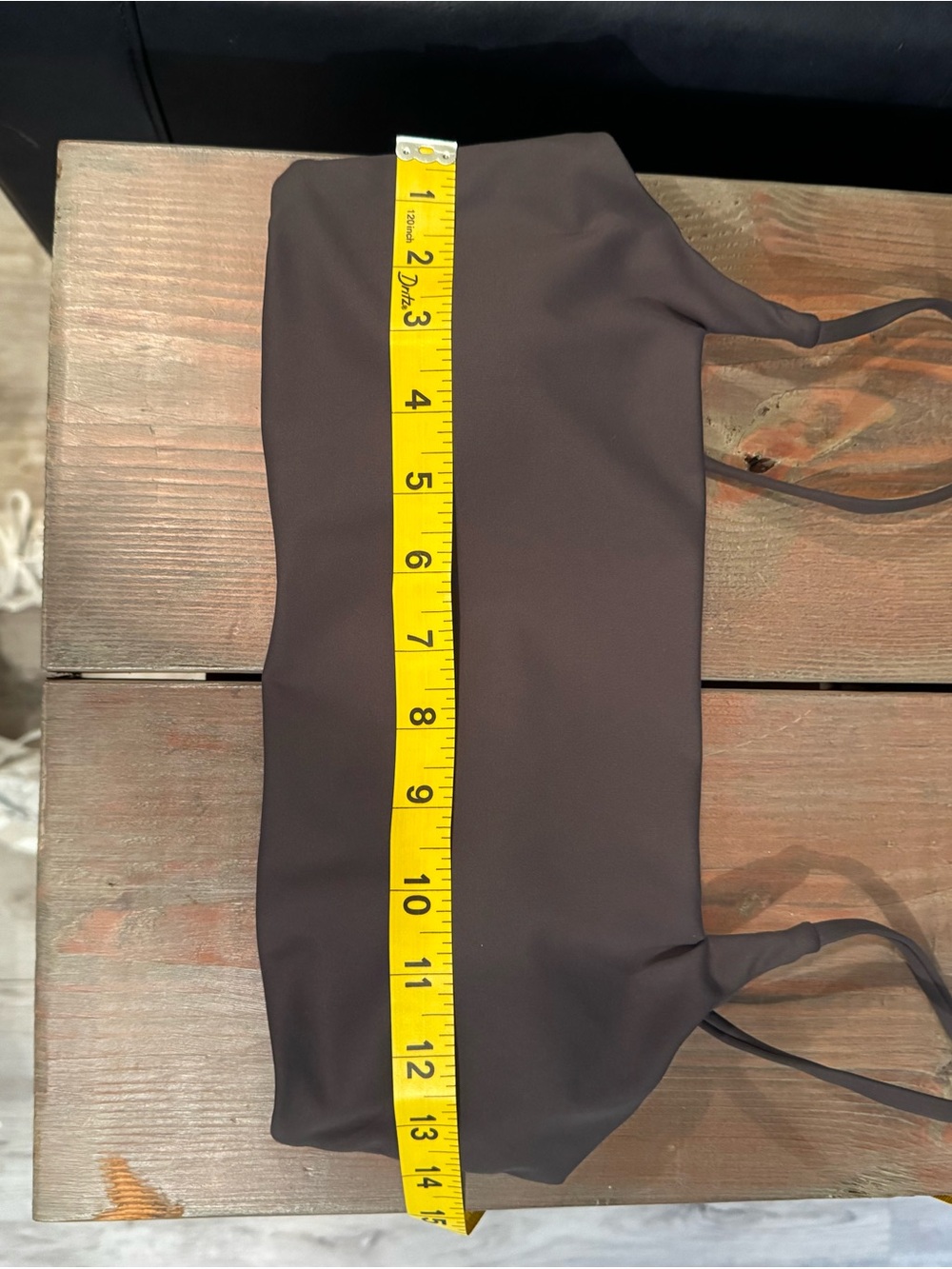 ALO Yoga Brown Slim-Strap Sports Bra - Picture 2 of 4